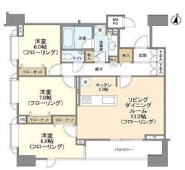 HF白金高輪レジデンス 604 間取り図