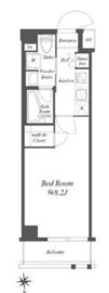 アークマーク蒲田アジールコート 404 間取り図