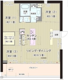 ガーデニエール砧ウエスト 806 間取り図