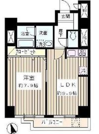 グリーンコート 602 間取り図