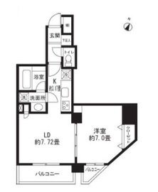 レジディア三軒茶屋2 703 間取り図