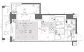 ZOOM月島 5階 間取り図