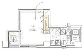ライジングプレイス月島 5F1 間取り図