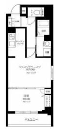 コアーズ勝どき 5階 間取り図