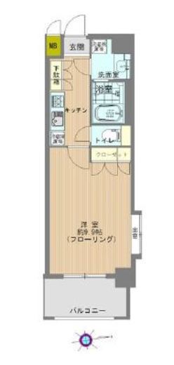 グラーサ西麻布 2階 間取り図