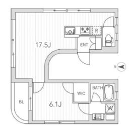 グランデュオ神楽坂 501 間取り図