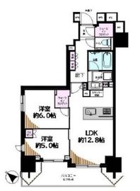 シティハウス目黒ザ・ツイン 7階 間取り図