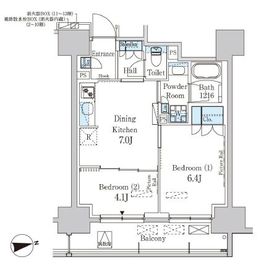 パークアクシス蔵前・春日通り 1303 間取り図