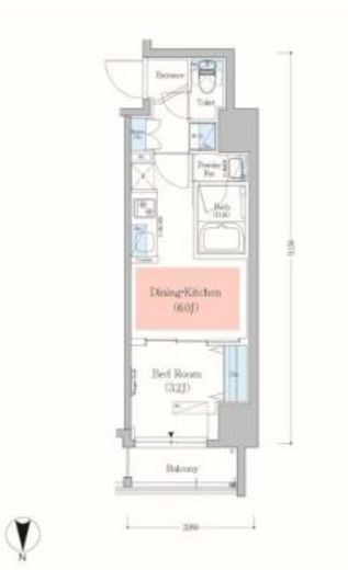 アーバネックス錦糸町2 404 間取り図