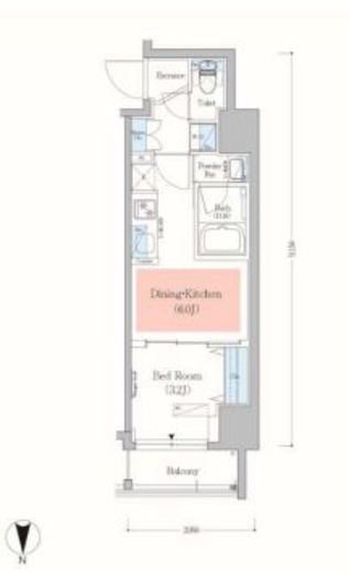 アーバネックス錦糸町2 704 間取り図