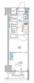 プライマル門前仲町 503 間取り図