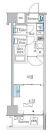 プライマル門前仲町 603 間取り図