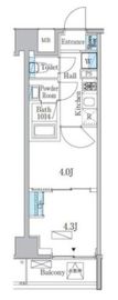 プライマル門前仲町 703 間取り図