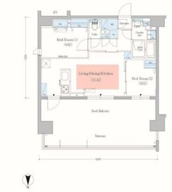 アーバネックス錦糸町2 1101 間取り図