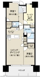 プラウドシティ越中島 8階 間取り図