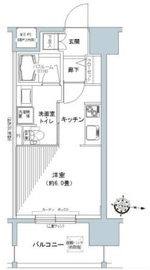 パークキューブ板橋本町 709 間取り図