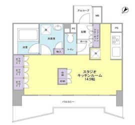 LaSante五反田 1302 間取り図