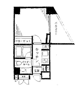 ホワイトヒルズ白金 1101 間取り図