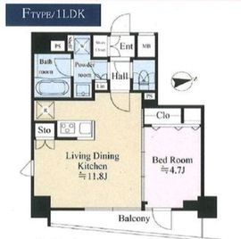 リテラス馬込 501 間取り図