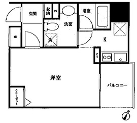 ヴィアラッティア笹塚 601 間取り図