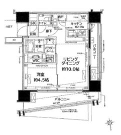 クレヴィア新中野 3階 間取り図