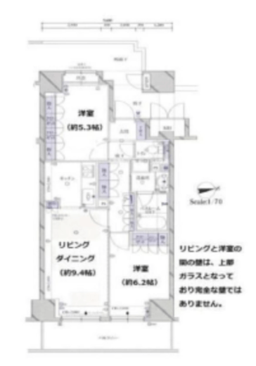 クリオ東新宿壱番館 5階 間取り図
