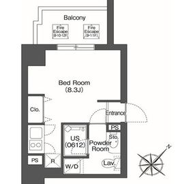 インプルーブ高輪台 1103 間取り図