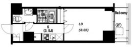 エスティメゾン押上 704 間取り図