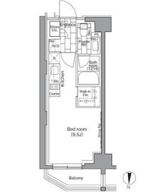 パークハビオ東陽町 507 間取り図