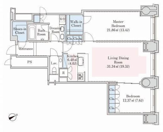 ラ・トゥール三田 3207 間取り図