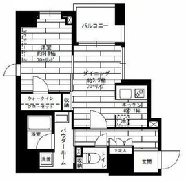 ステージグランデ蔵前 4階 間取り図