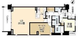 ブランズシティ久が原 8階 間取り図