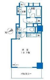 セントラルレジデンス新宿シティタワー 5階 間取り図