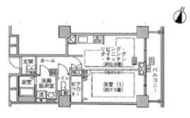 ジェイタワー西大井 12階 間取り図