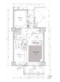 BELISTA中目黒 2階 間取り図