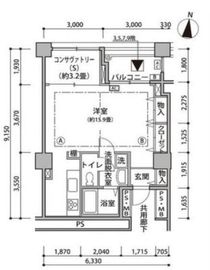 東雲キャナルコートCODAN 15-302 間取り図