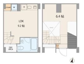 モデリアブリュット都立大 104 間取り図