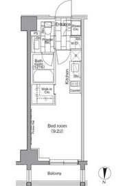 パークハビオ東陽町 304 間取り図