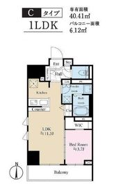 テラス森下 403 間取り図