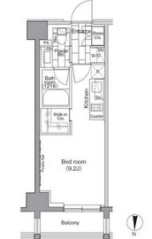 パークハビオ東陽町 504 間取り図