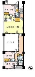 ロイヤルパークス豊洲 204 間取り図