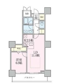 ロイヤルパークスタワー南千住 614 間取り図