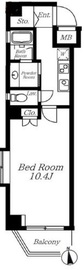 ボヌール麻布十番 402 間取り図