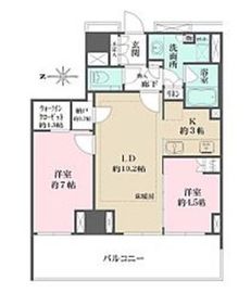 ザ・パークハウス恵比寿 14階 間取り図