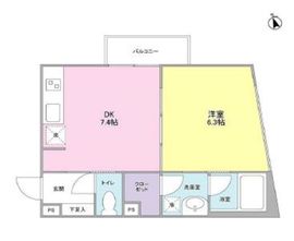 シルバラードNo.4 203 間取り図