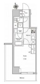 プレミアムキューブジー東新宿 6階 間取り図