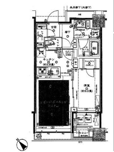 シティタワー武蔵小山 22階 間取り図
