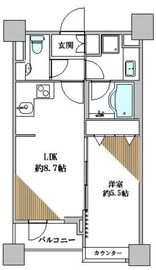 ダイナシティ三宿 3階 間取り図