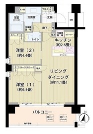 ガーデニエール砧レジデンス 221 間取り図