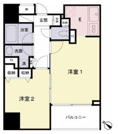 ヴィアラッティア笹塚 402 間取り図